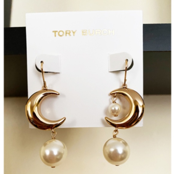 Tory Burch Jewelry - NWT Tory Burch Celestial Drop Pearl Earrings